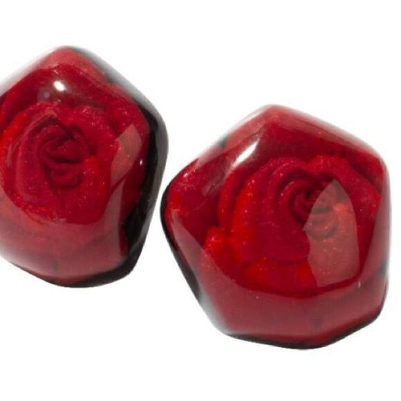 Zsiska Frida Rose Necklace and Earrings - Picture 3 of 3